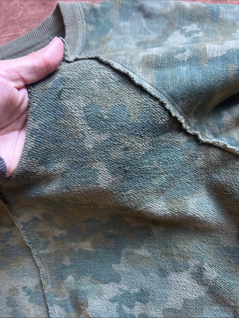 Pilcro Reworked Popover V Neck Sweatshirt - Picture 5 of 6